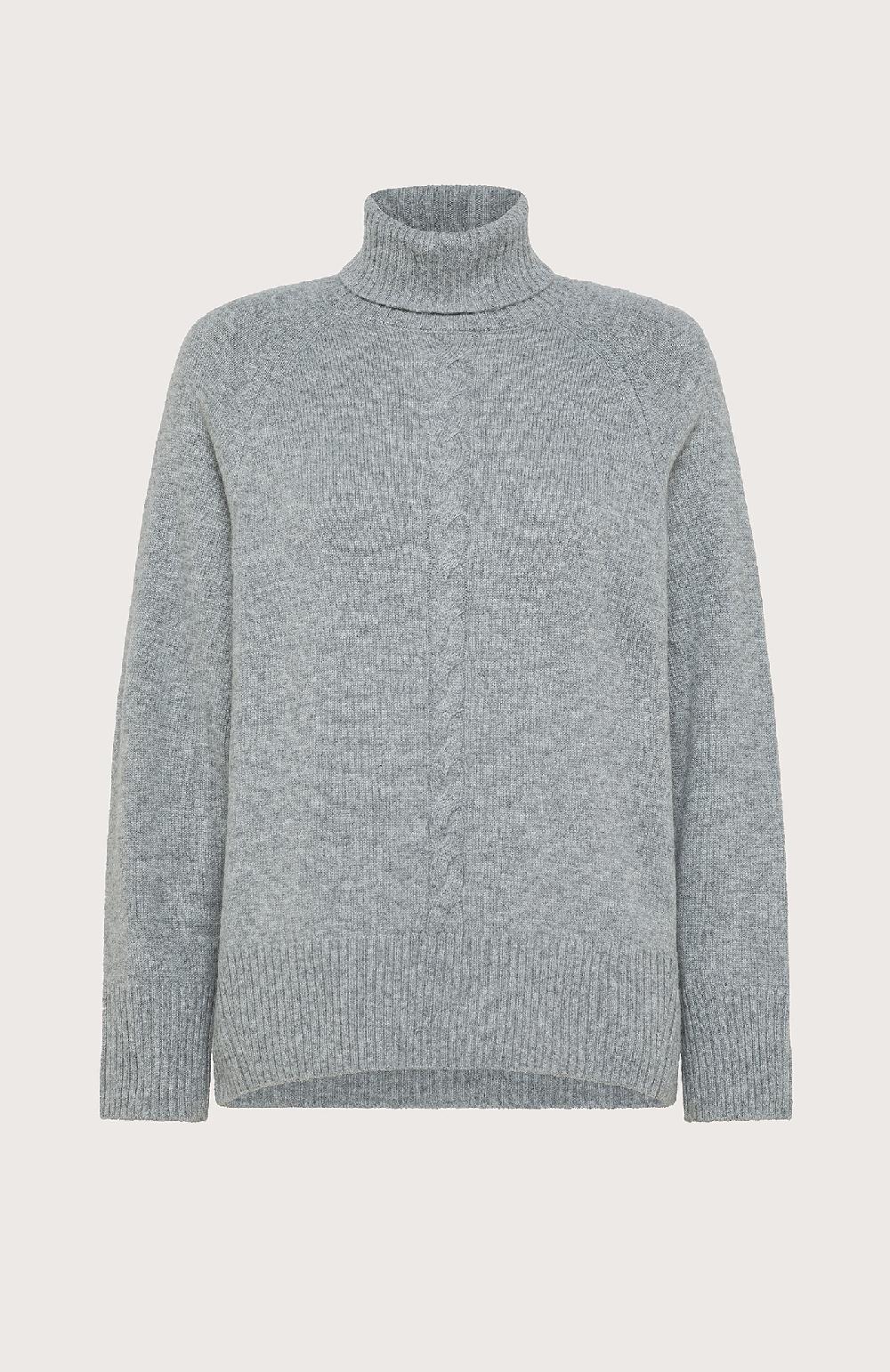 Seventy Maglia collo alto in lana cashmere - Col. Grigio Promozione