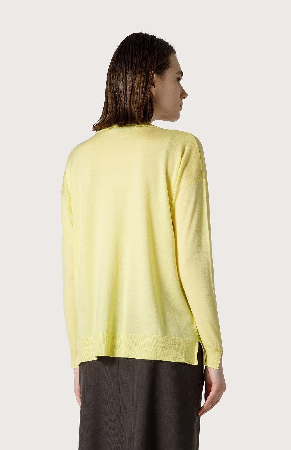 Seventy Maglia in merinos sottile - Col. Giallo Qualità Garantita