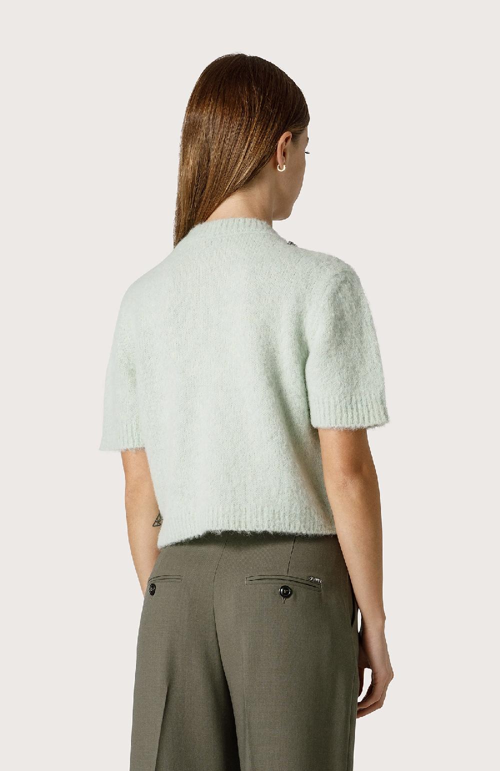 Seventy Maglia crop con cristalli - Col. Verde Shopping Online