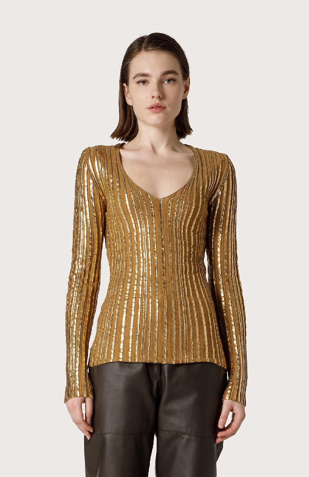 Seventy Maglia con laminature - Col. Giallo Prezzo Ridotto