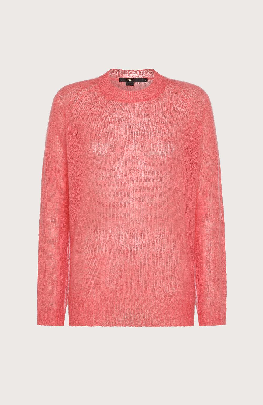 Seventy Maglia mohair iperleggera - Col. Rosa