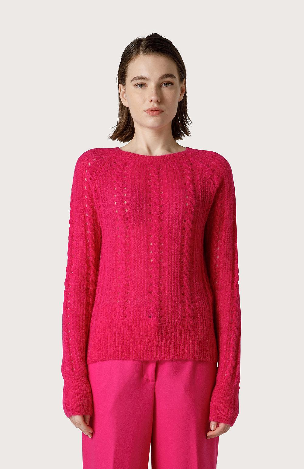 Seventy Maglia girocollo con mohair - Col. Rosa Economico