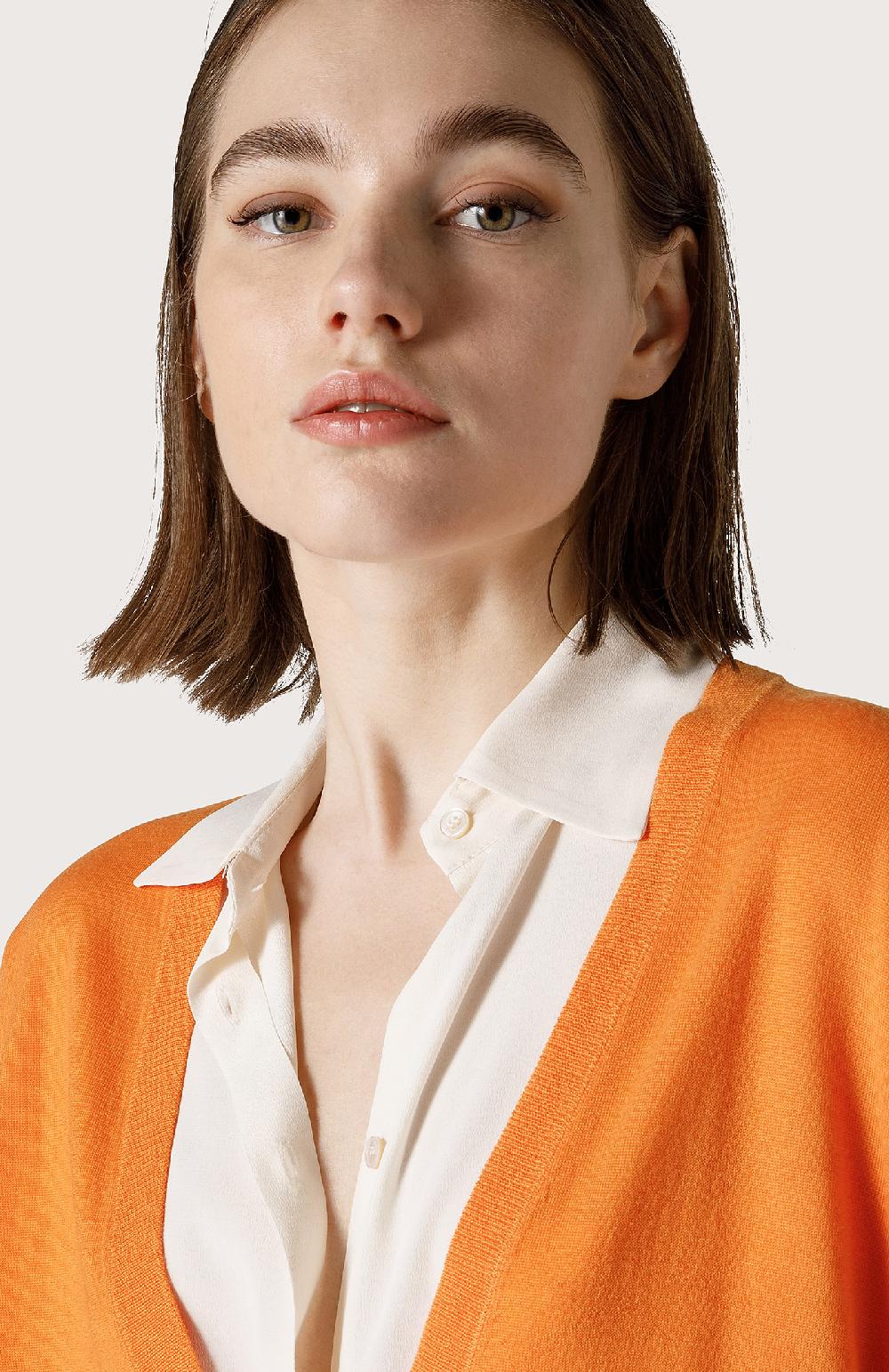 Seventy Maglia con ampio scollo a V - Col. Arancione Online