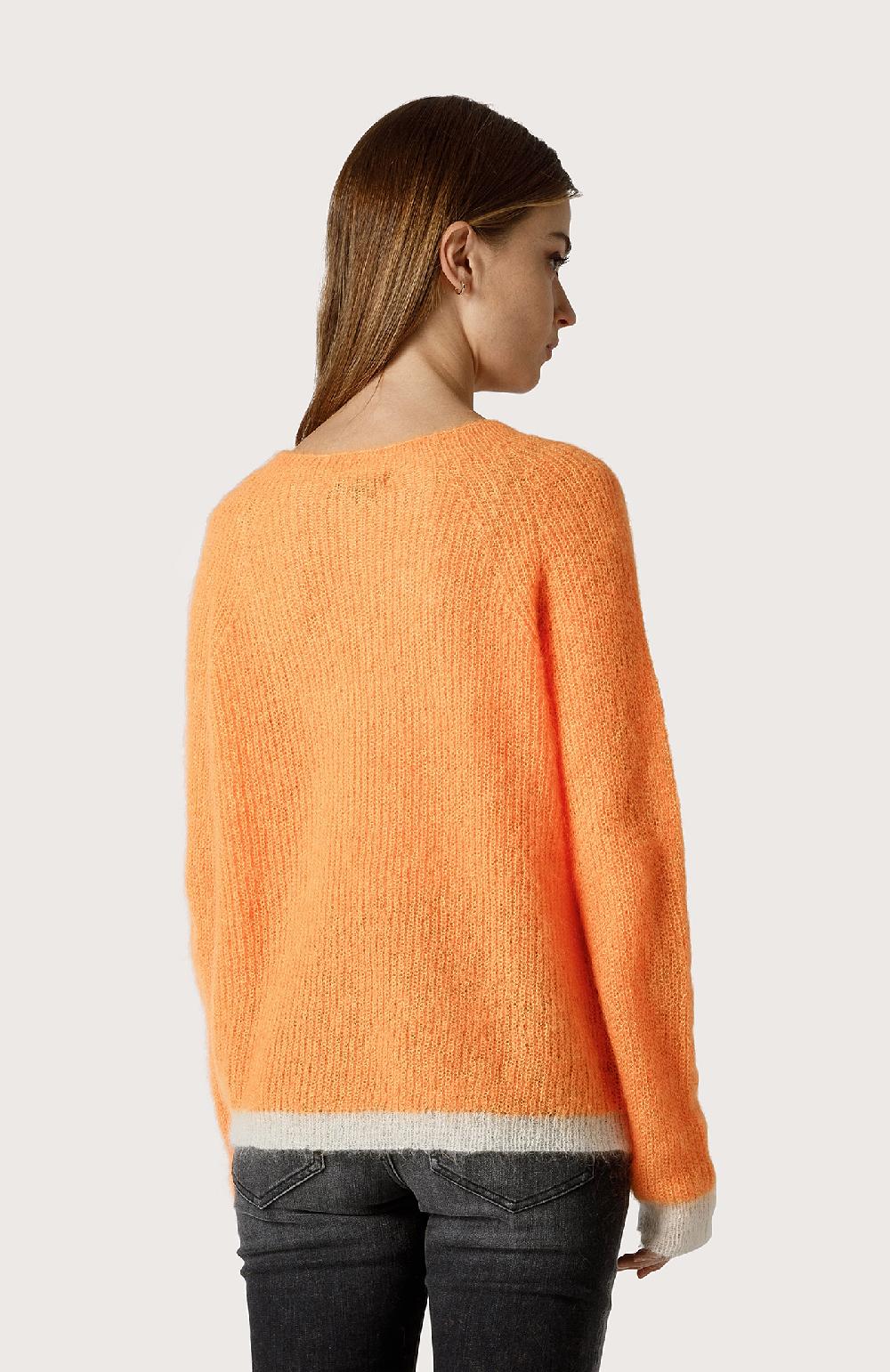 Seventy Maglia girocollo con fondi a contrasto - Col. Arancione Saldi