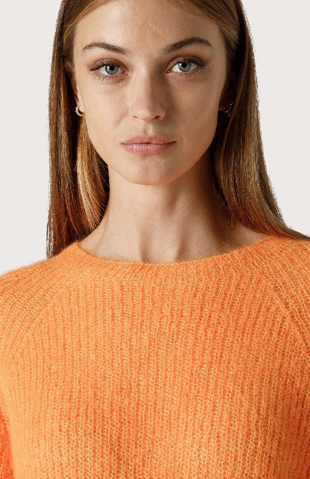 Seventy Maglia girocollo con fondi a contrasto - Col. Arancione Saldi