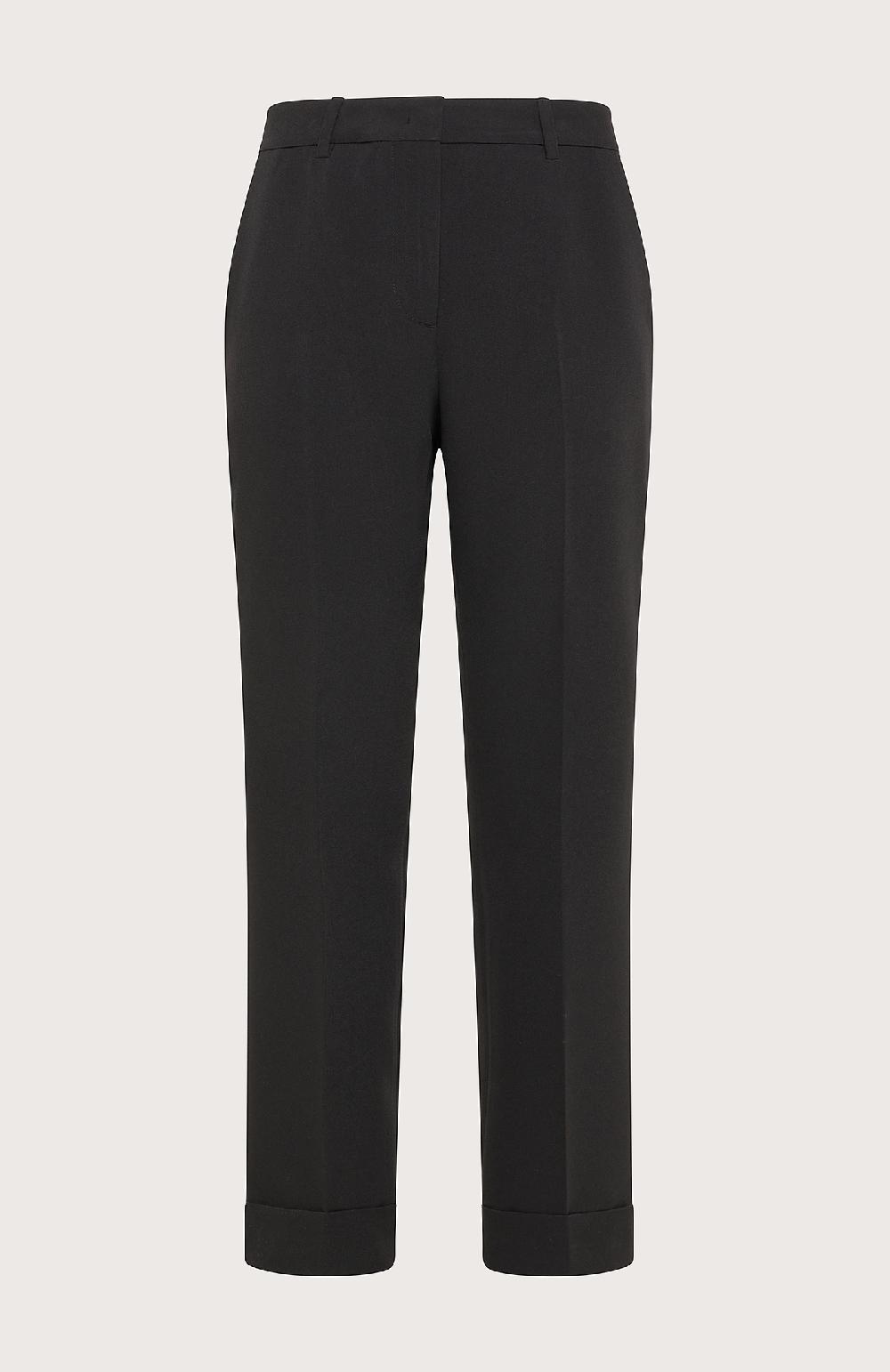 Seventy Pantalone alla caviglia con risvolto in poly bielastic - Col. Nero