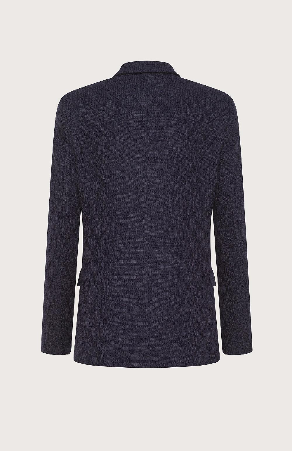 Seventy Giacca doppiopetto in maglia - Col. Blu Negozio