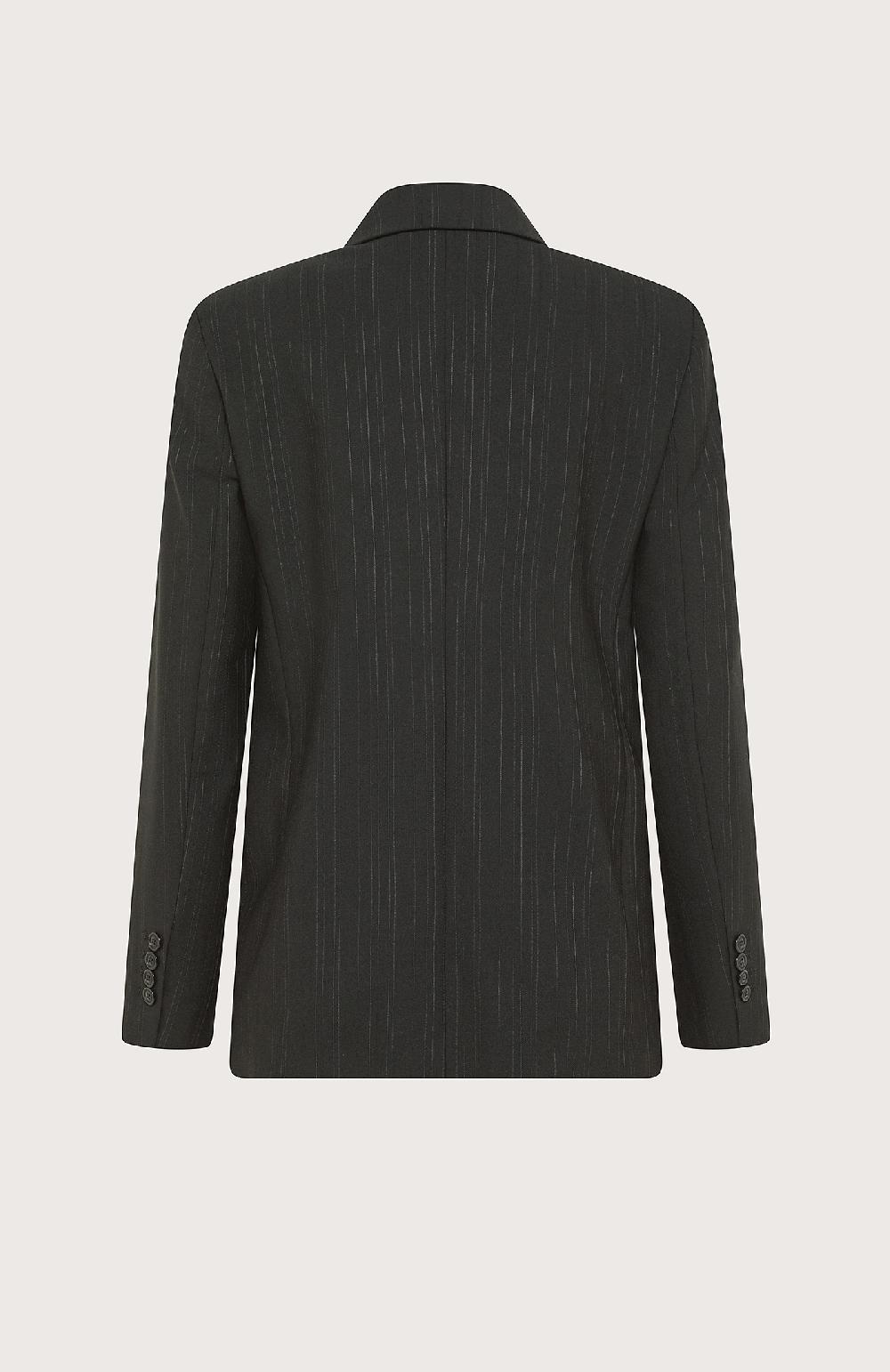 Seventy Giacca monopetto in misto lana gessato - Col. Nero In Saldo