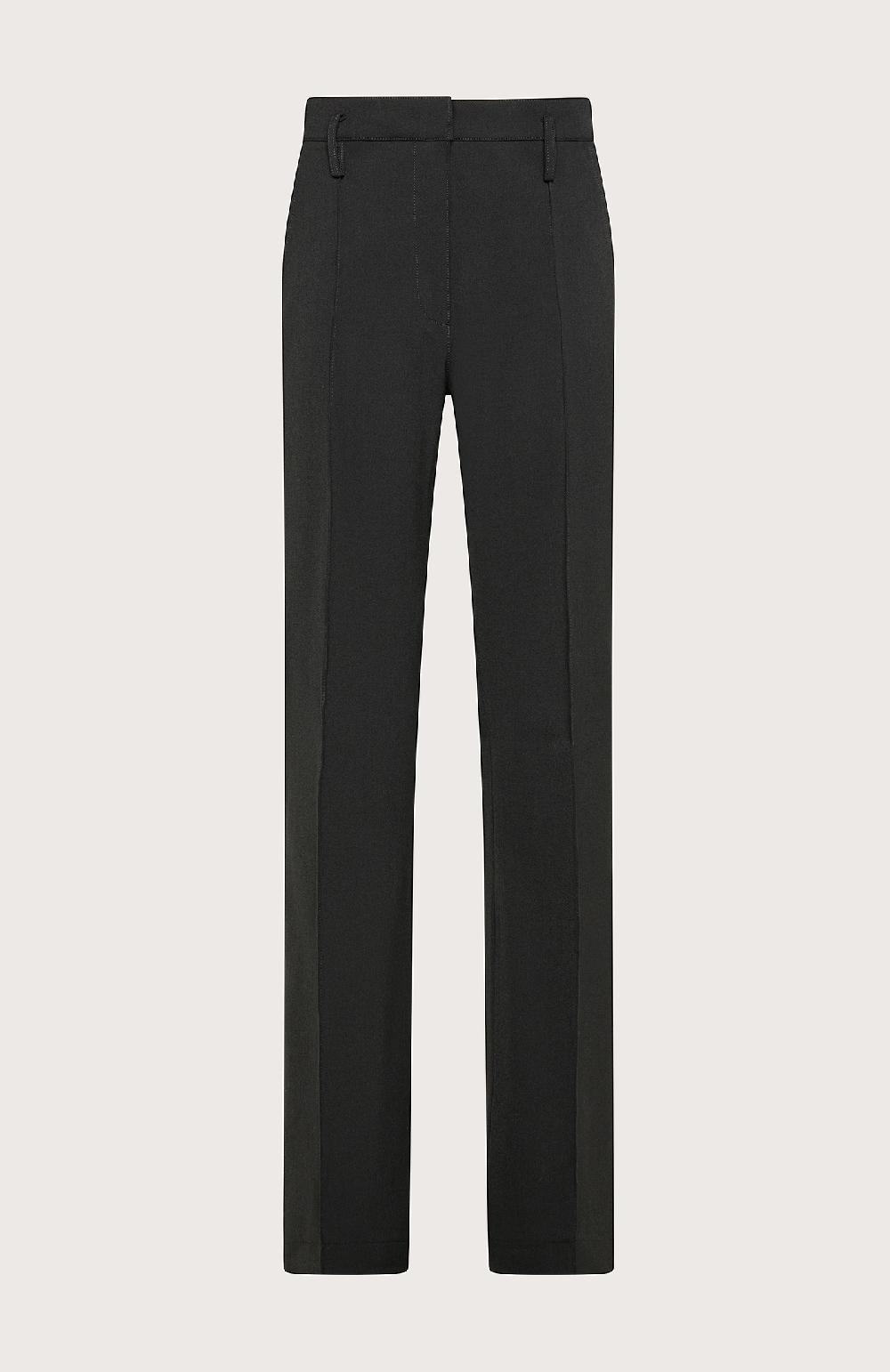 Seventy Pantalone con cuciture in gabardina misto lana - Col. Nero