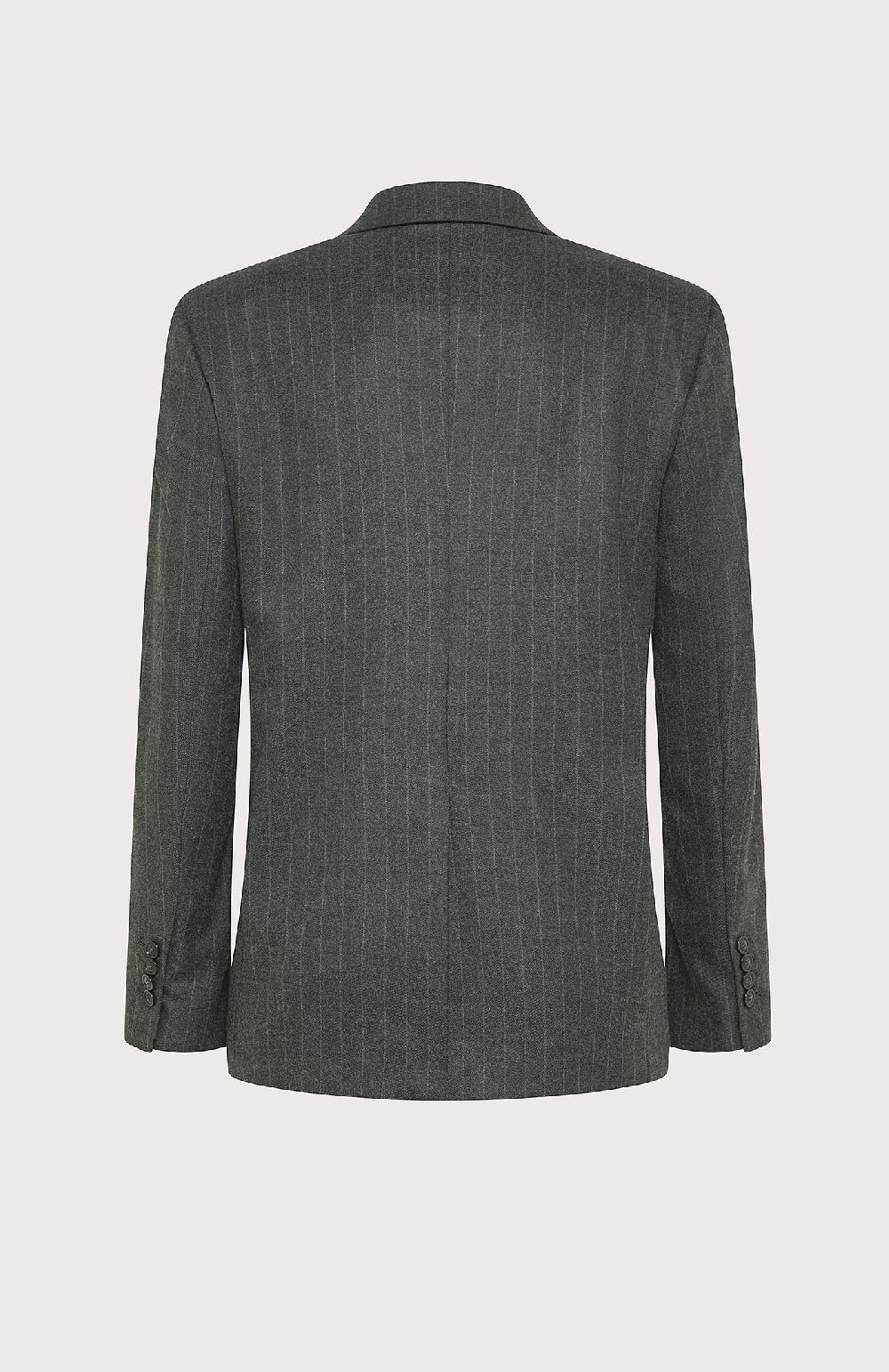 Seventy Giacca monopetto in flanella gessata - Col. Grigio Negozio online di fabbrica
