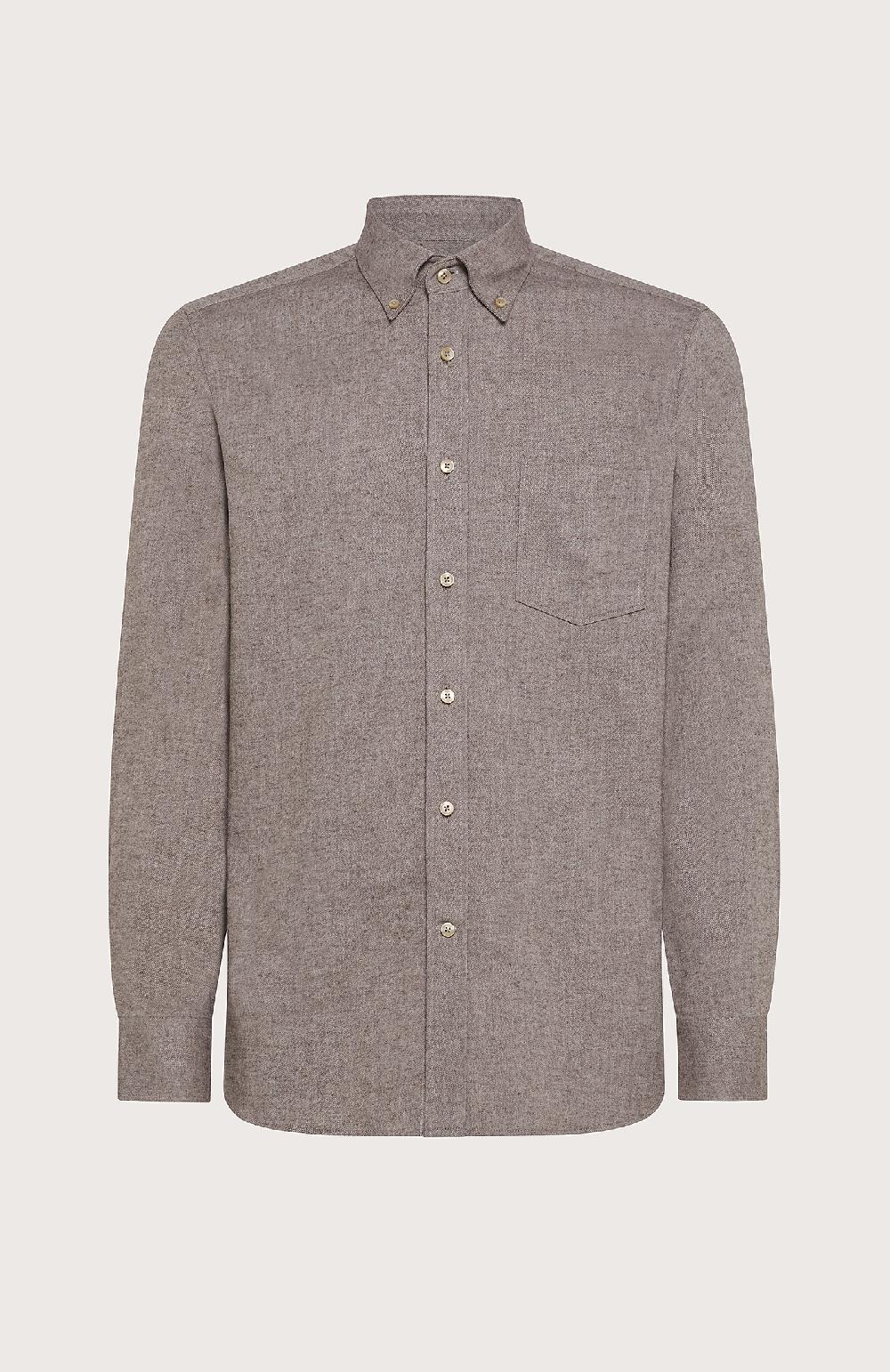 Seventy Camicia con collo botton down - Col. Neutro Offerta speciale