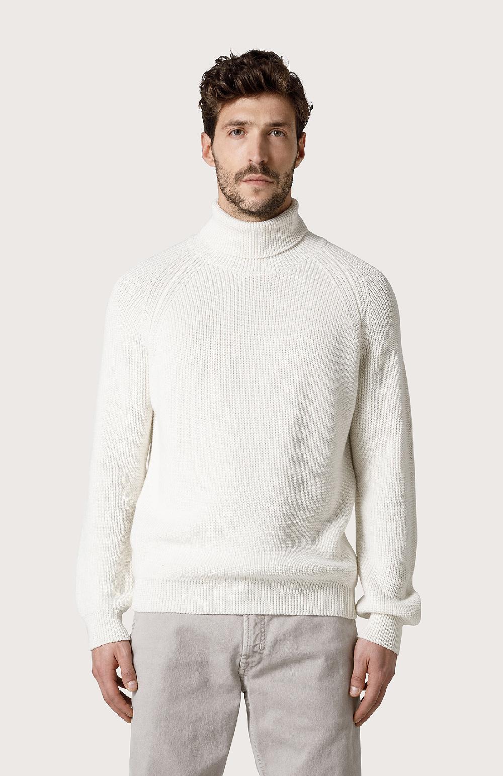 Seventy Dolcevita con manica raglan - Col. Bianco Flash Sale