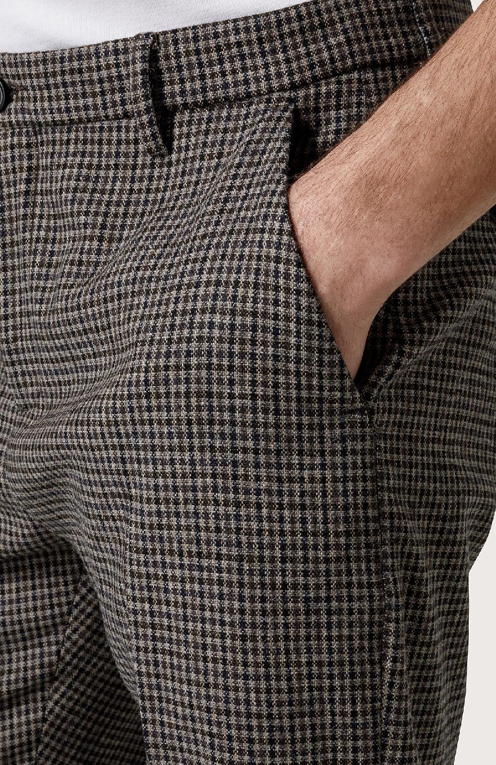 Seventy Pantalone chino in lana stretch - Col. Marrone Offerta San Valentino