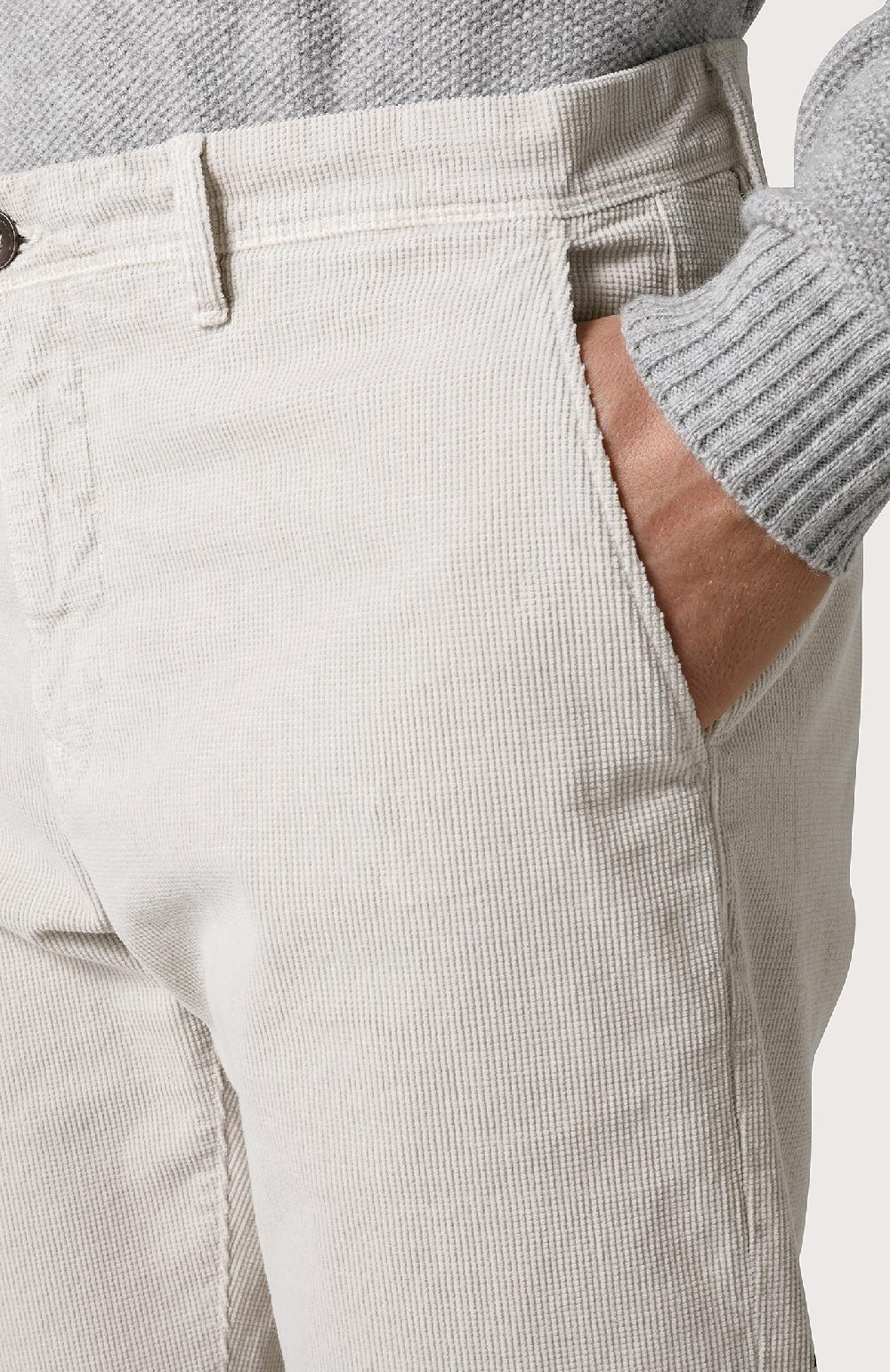 Seventy Chino in velluto - Col. Bianco Smaltimento dello stoccaggio
