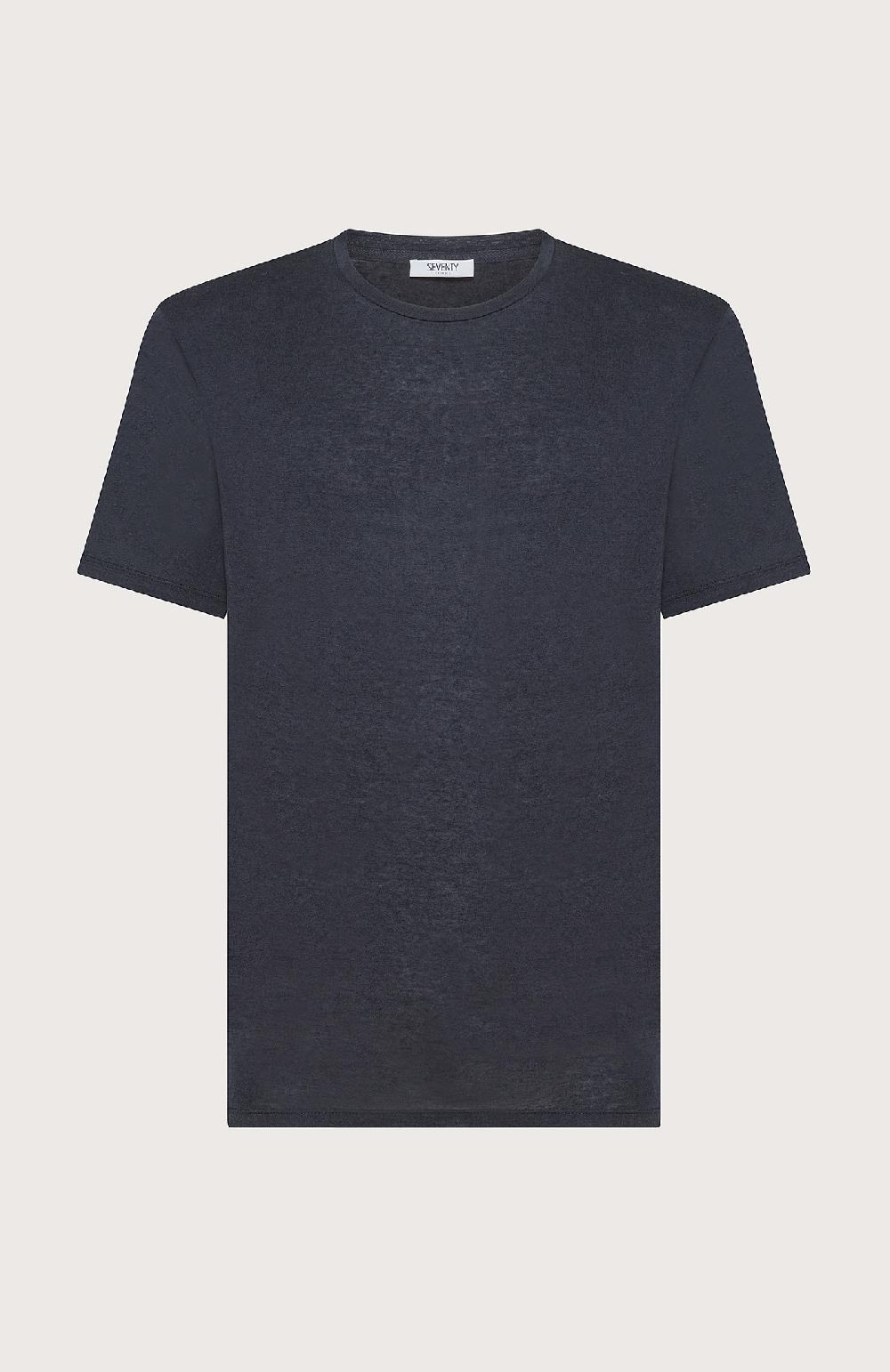 Seventy T-shirt girocollo mezza manica - Col. Blu