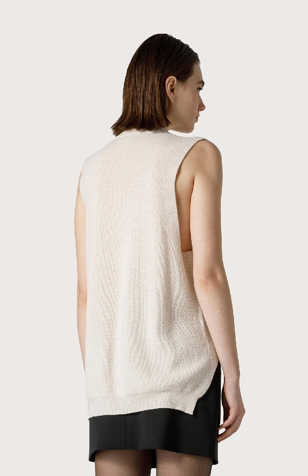Seventy Maglia smanicata in misto cashmere - Col. Bianco Bestseller