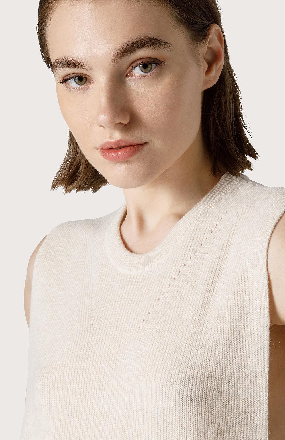 Seventy Maglia smanicata in misto cashmere - Col. Bianco Bestseller