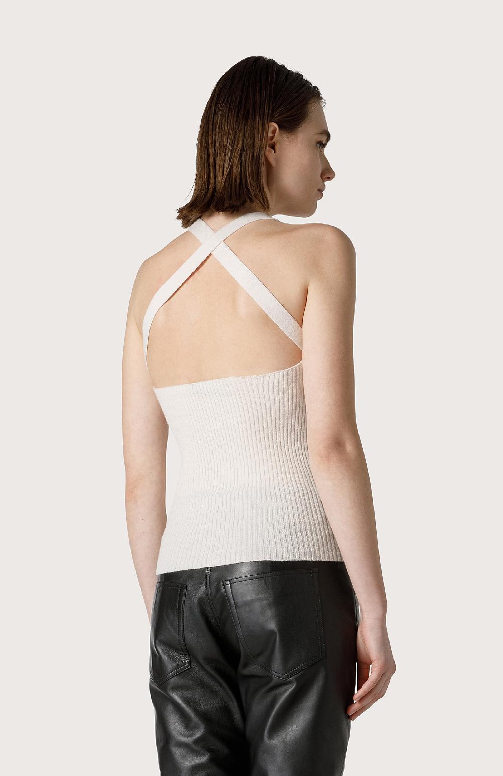 Seventy Top in maglia a costine - Col. Bianco Offerte stagionali