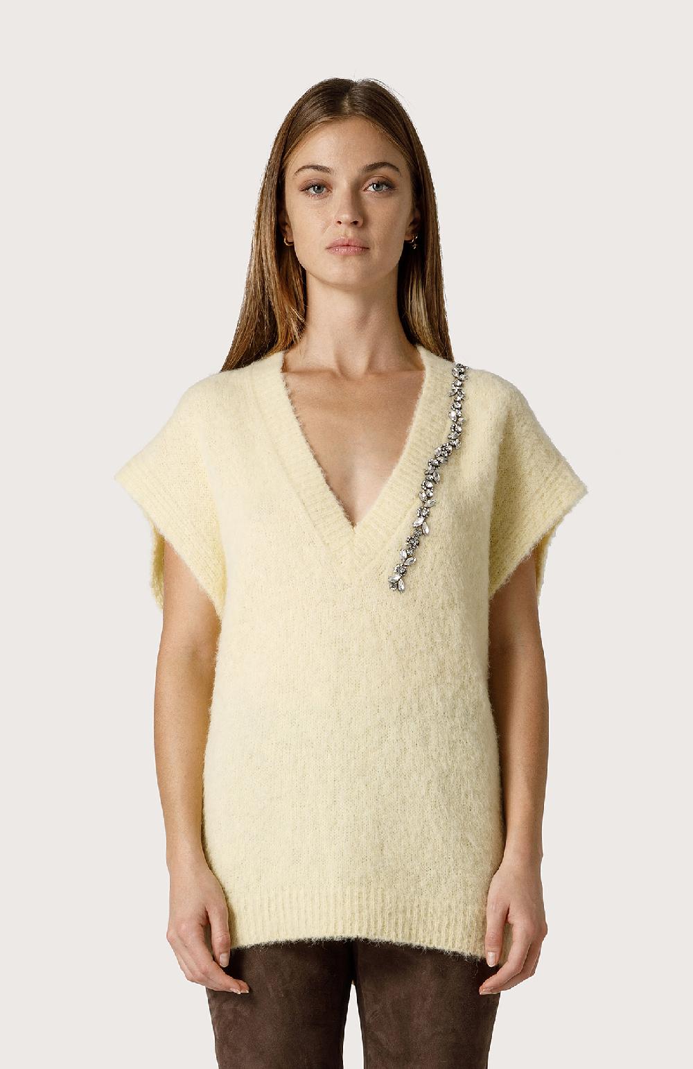 Seventy Gilet con cristalli - Col. Giallo Comprane uno, ottenene uno gratis