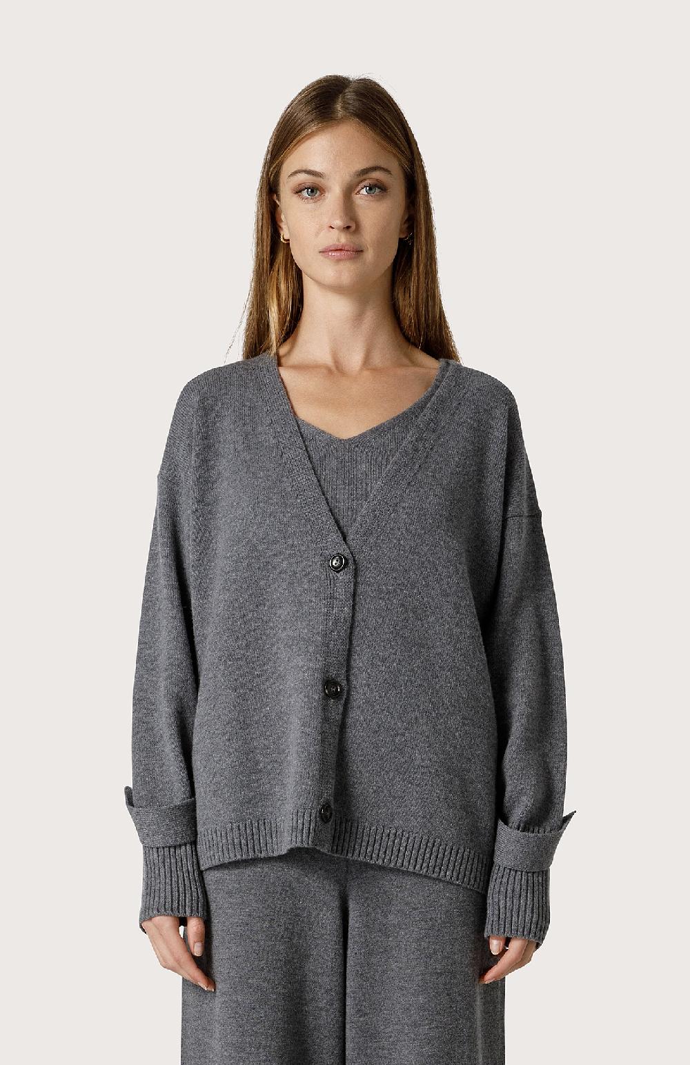 Seventy Twin set in misto cashmere - Col. Grigio Offerte speciali