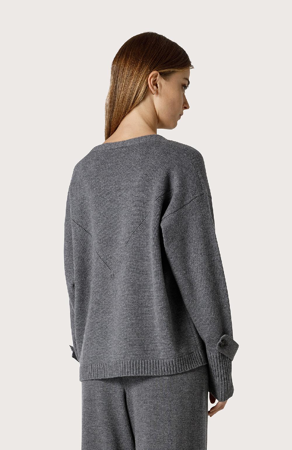 Seventy Twin set in misto cashmere - Col. Grigio Offerte speciali