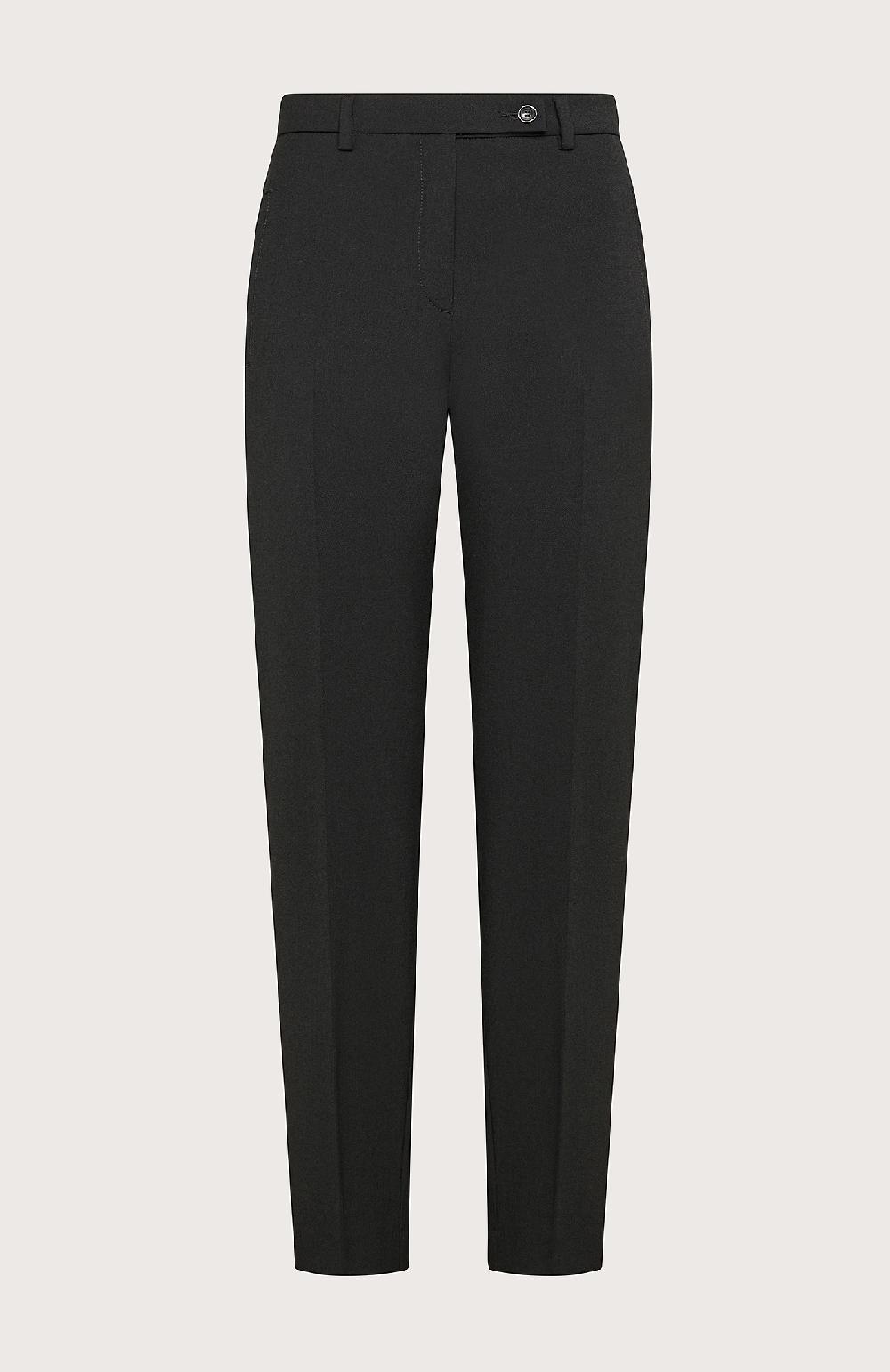 Seventy Pantalone slim fit alla caviglia in misto lana bistretch - Col. Nero
