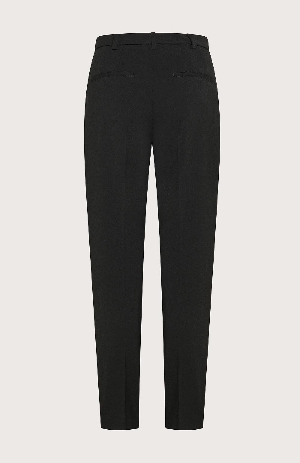 Seventy Pantalone slim fit alla caviglia in misto lana bistretch - Col. Nero Rilascio limitato