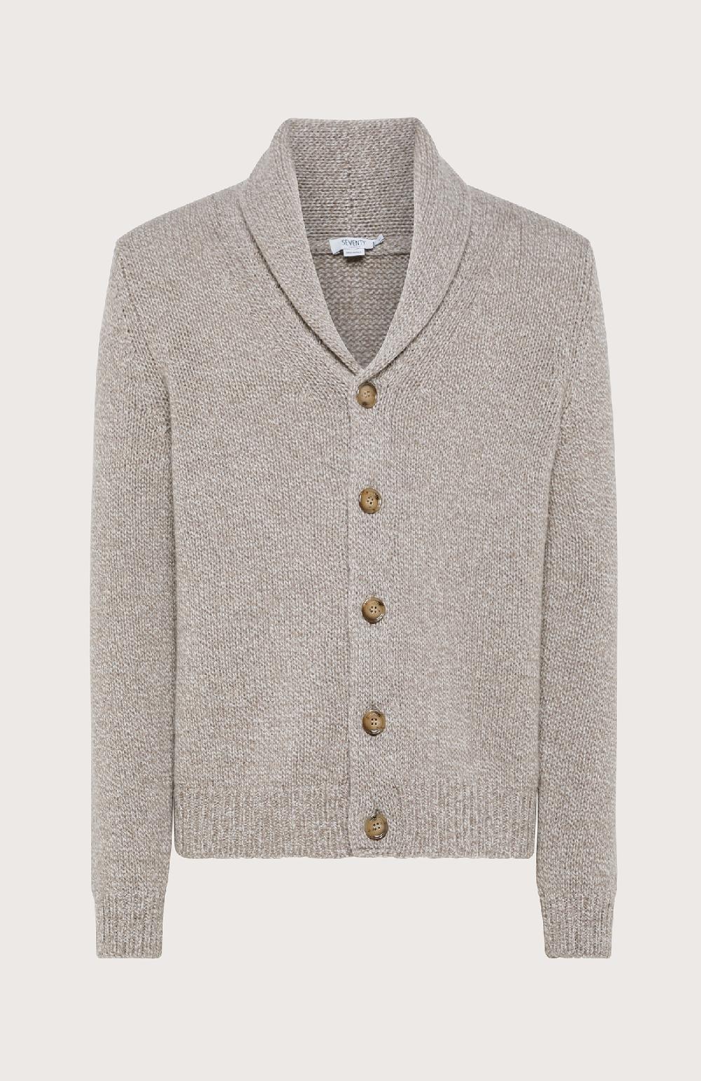 Seventy Cardigan con collo a scialle - Col. Neutro ACQUISTA ORA