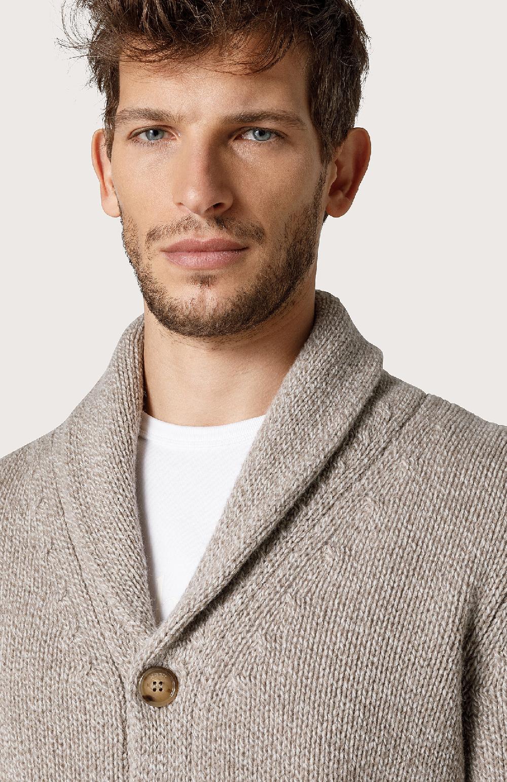 Seventy Cardigan con collo a scialle - Col. Neutro ACQUISTA ORA
