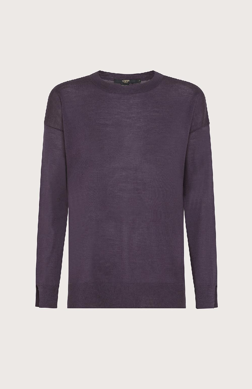 Seventy Maglia in merinos sottile - Col. Viola Fino al 50% di sconto