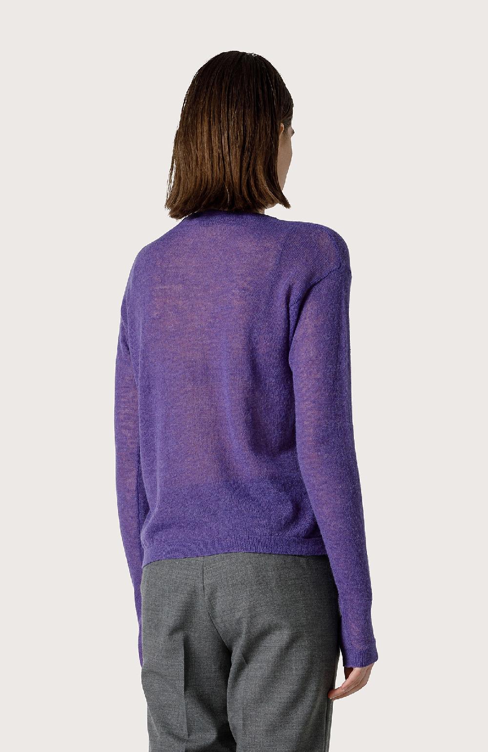 Seventy Maglia girocollo con alpaca - Col. Viola Fino al 60% di sconto