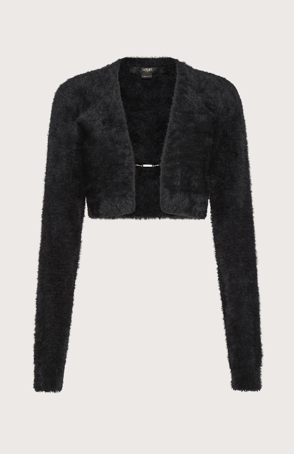Seventy Cardigan corto - Col. Nero Solo un giorno rimasto