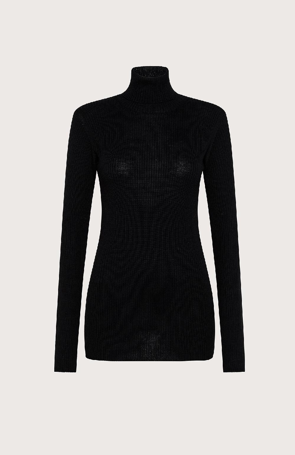 Seventy Maglia dolcevita super slim - Col. Nero