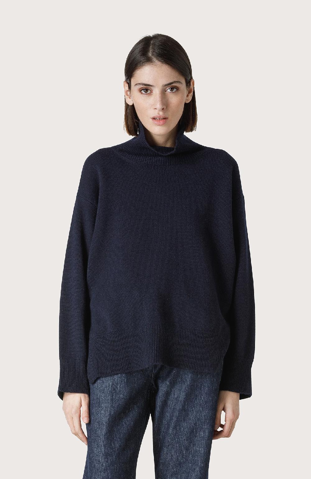 Seventy Maglia over a collo singolo - Col. Blu Officina
