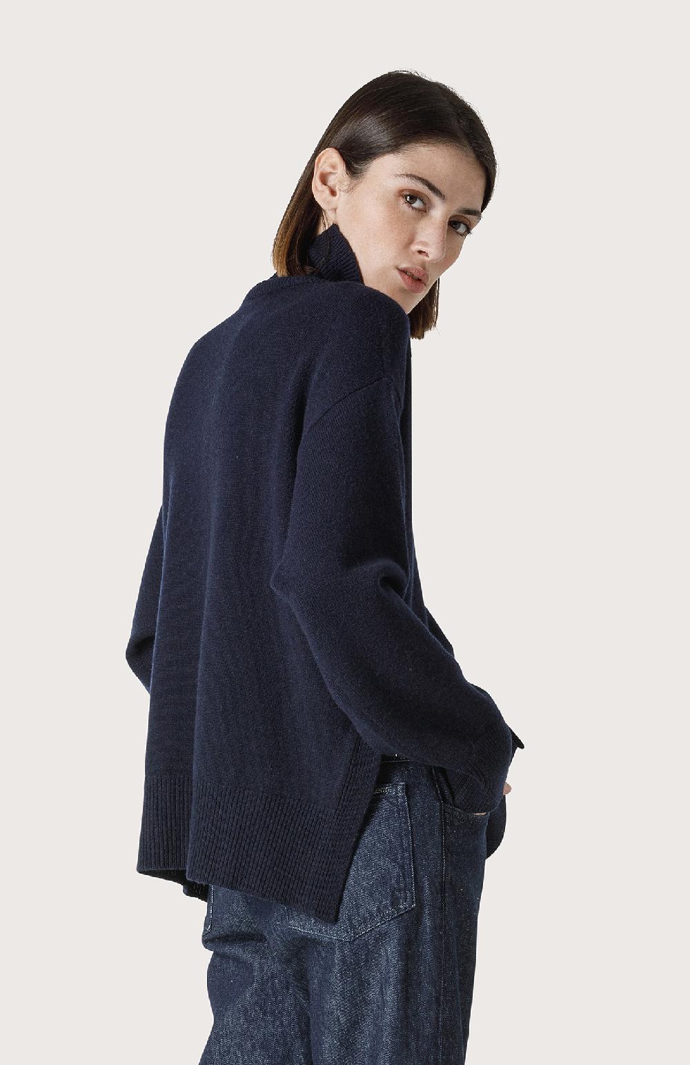 Seventy Maglia over a collo singolo - Col. Blu Officina