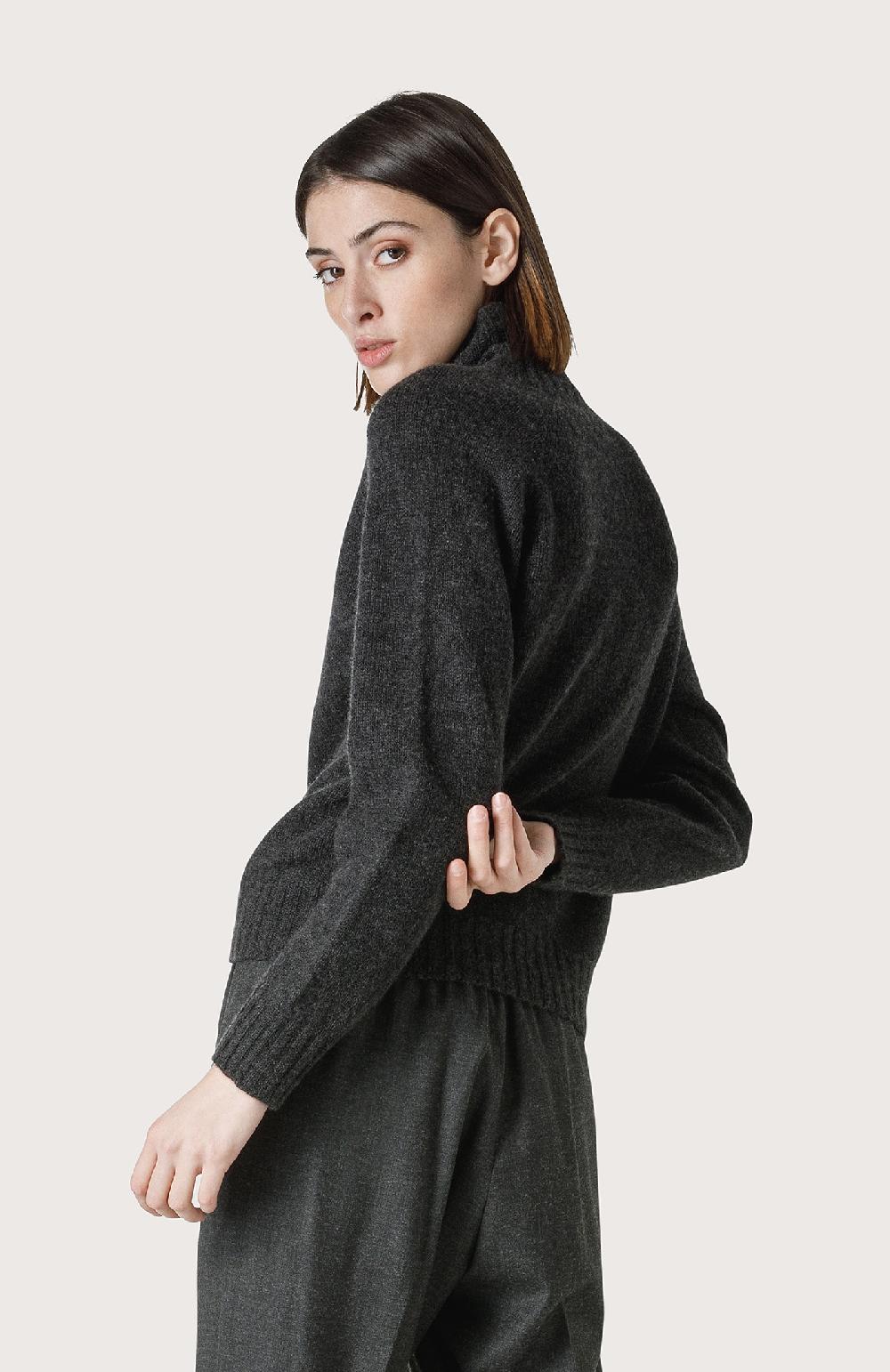 Seventy Maglia cashmere a collo alto - Col. Grigio Esporta salva