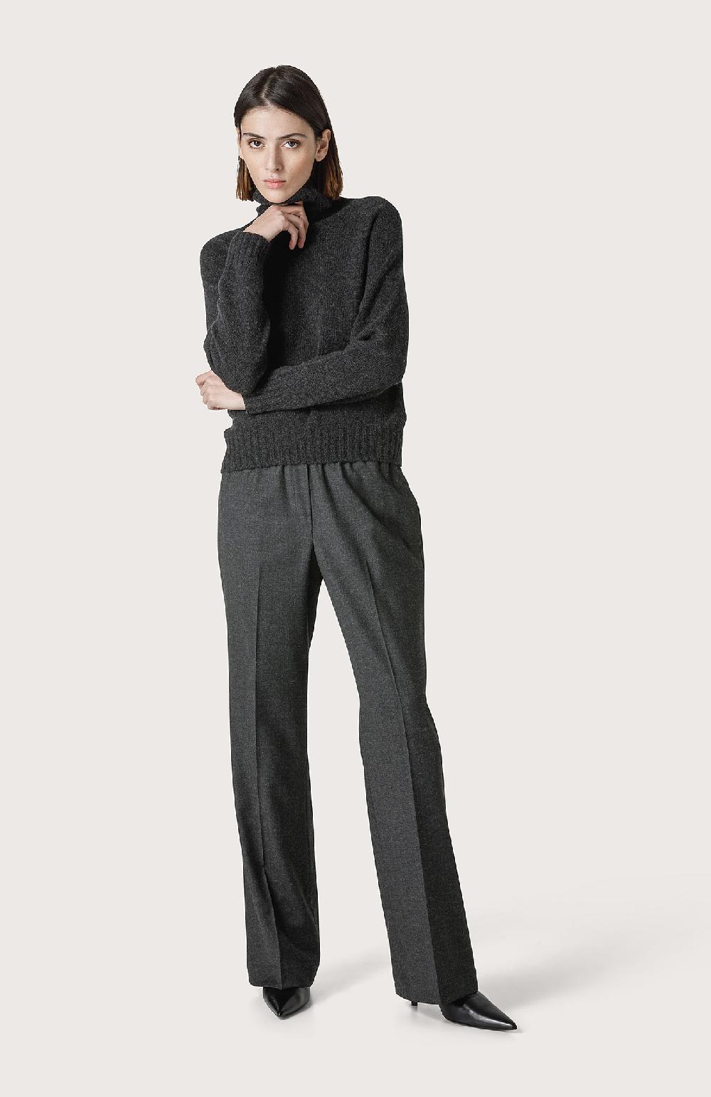 Seventy Maglia cashmere a collo alto - Col. Grigio Esporta salva