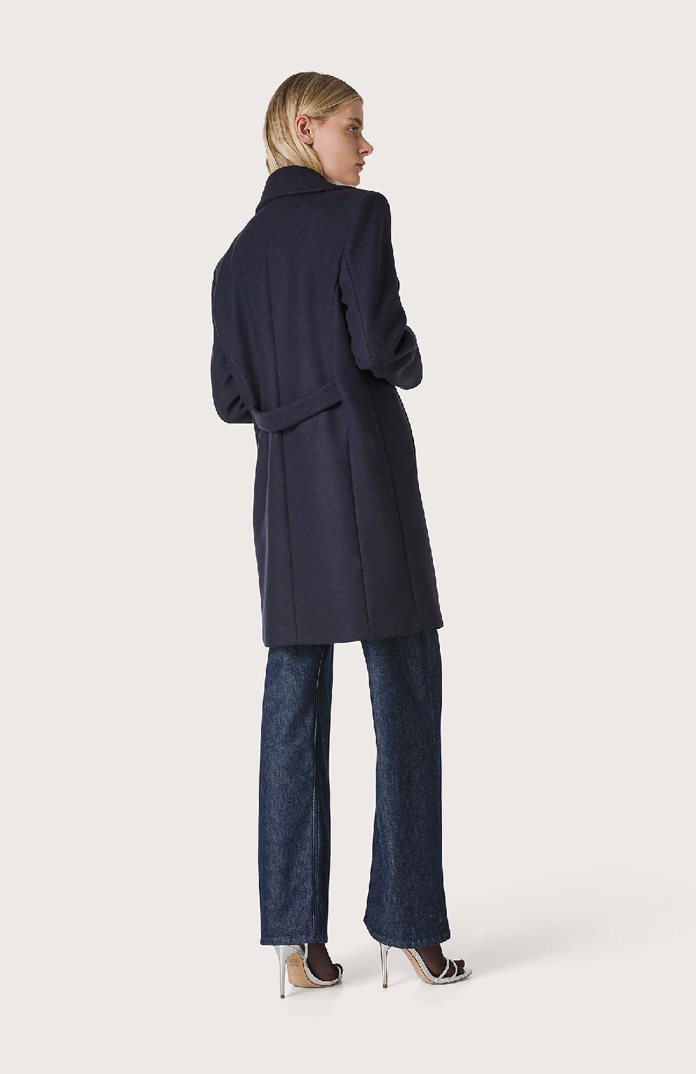Seventy Cappotto dopppiopetto in panno - Col. Blu Prezzo Ridotto
