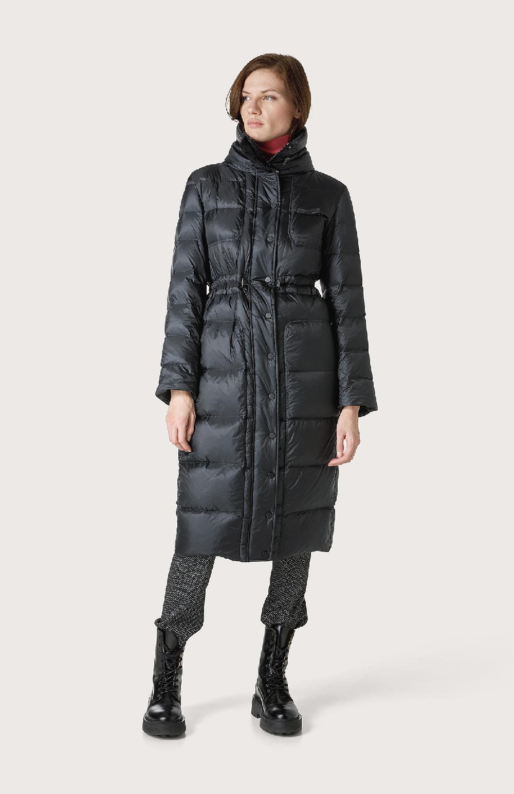 Seventy Piumino lungo abbottonato - Col. Nero Outlet