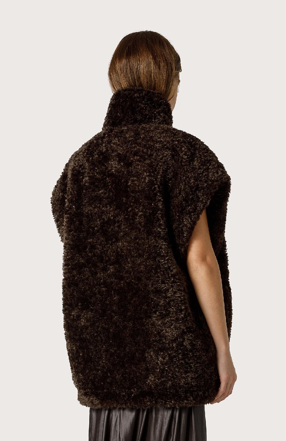 Seventy Gilet reversibile in eco pelliccia - Col. Verde Saldi