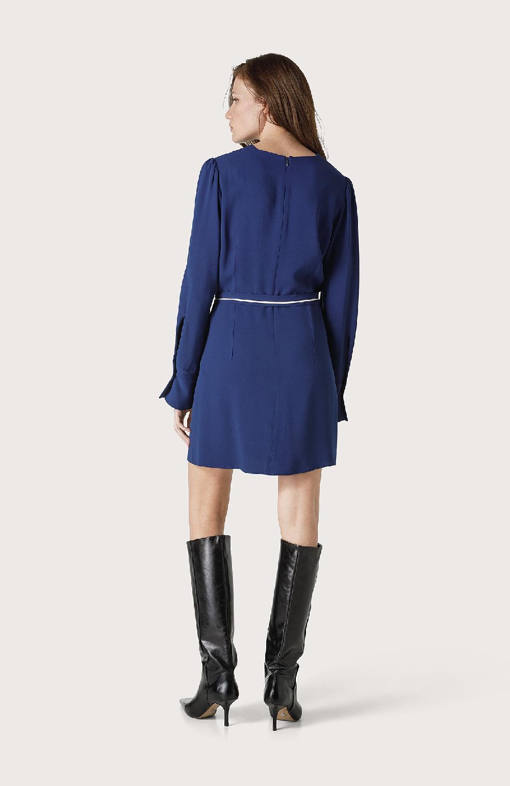 Seventy Mini abito con cinturino - Col. Blu Vendita Calda
