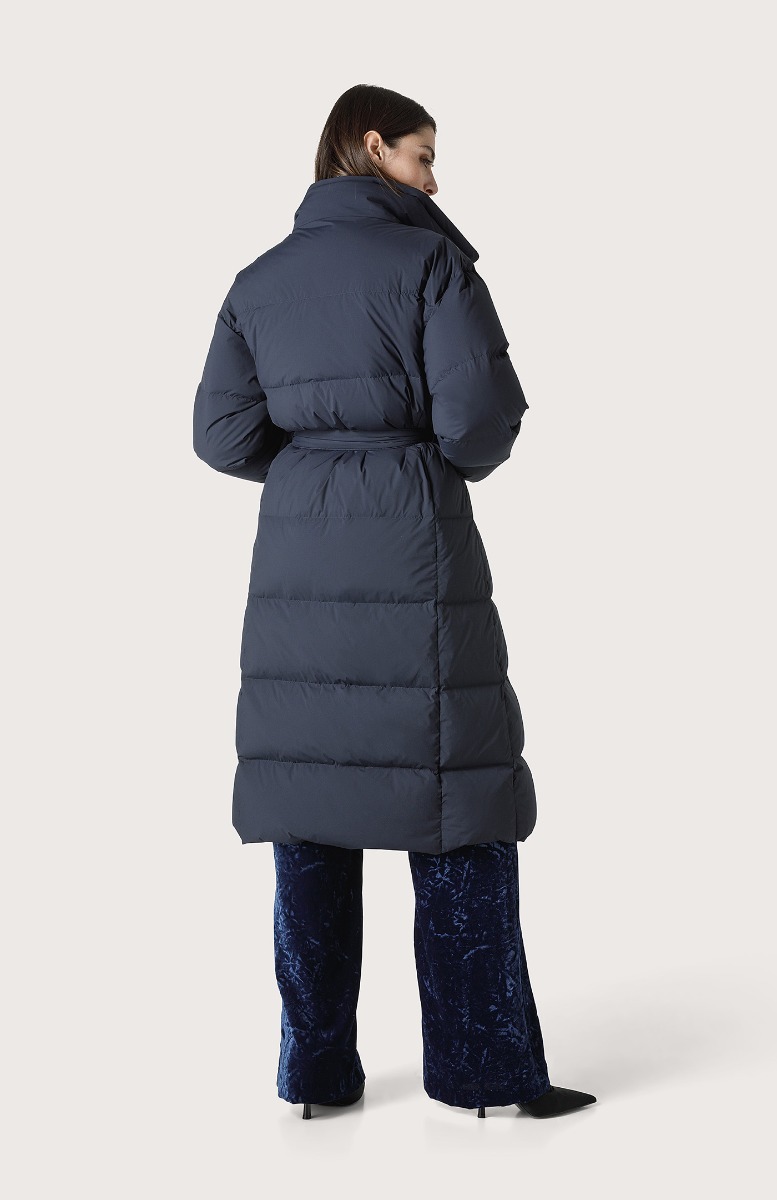 Seventy Piumino trapuntato lungo - Col. Blu Prezzo di fabbrica
