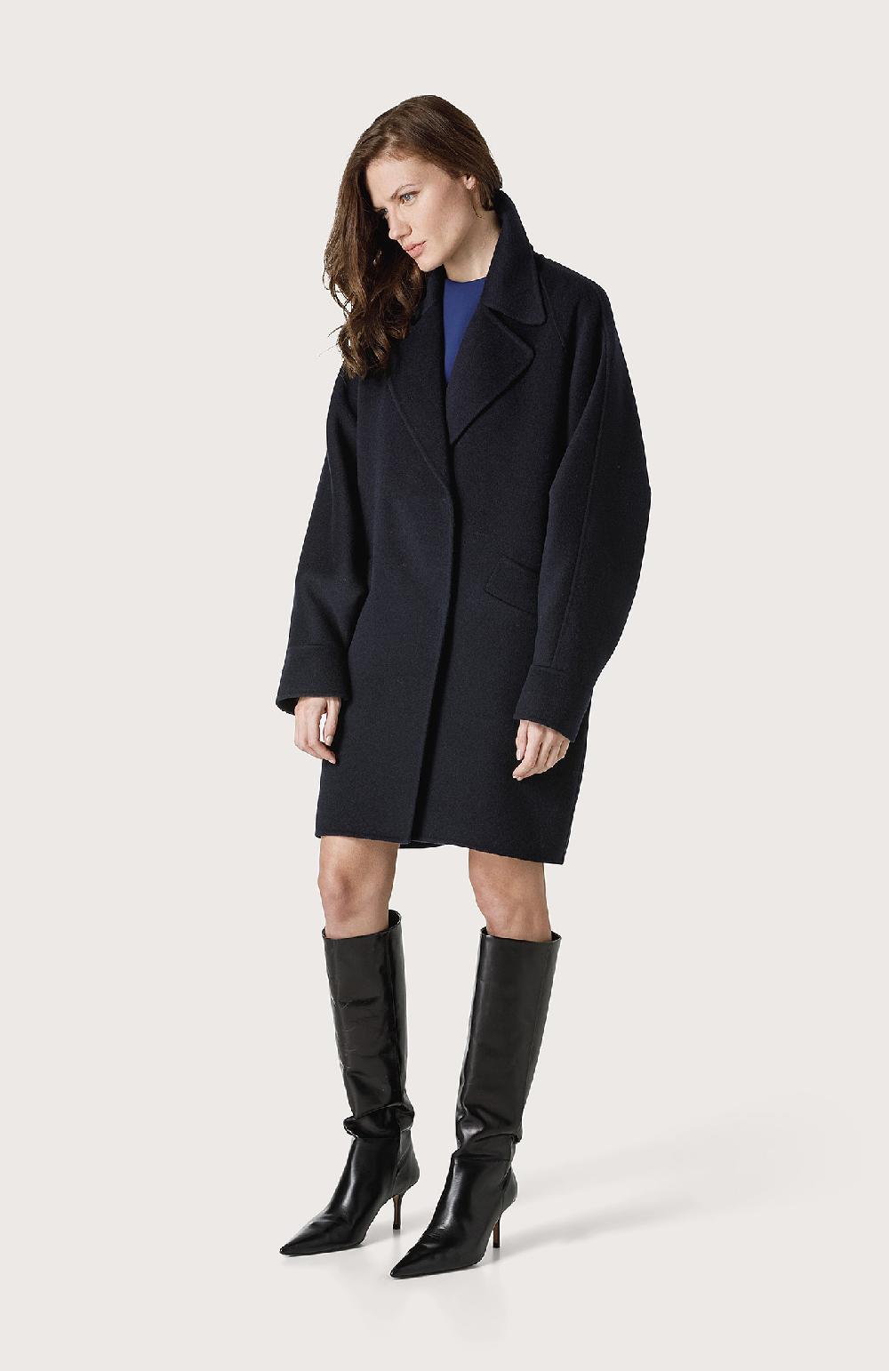 Seventy Cappotto over con manica pipistrello - Col. Blu Offerta speciale