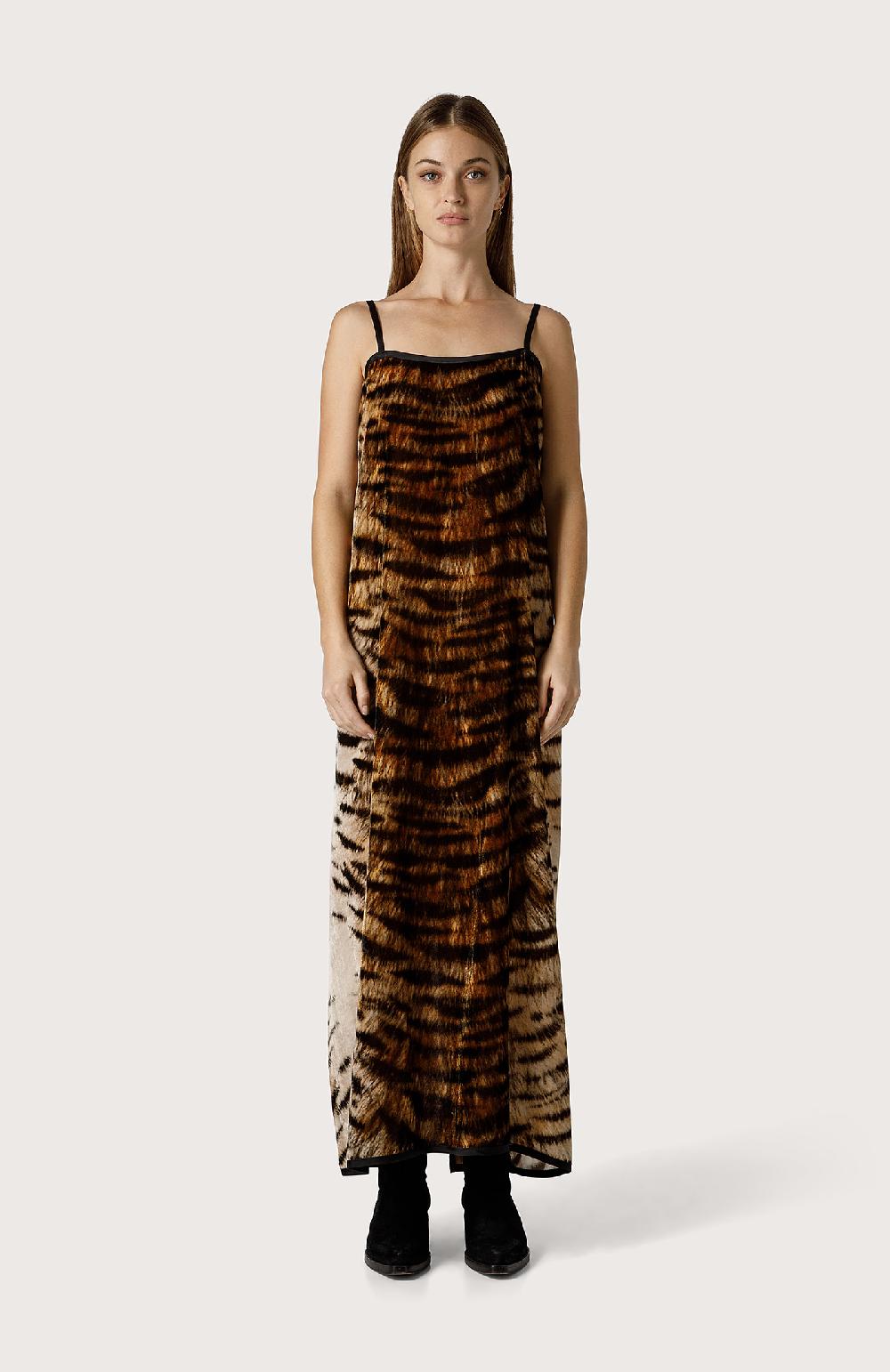 Seventy Abito in velluto animalier - Col. Neutro Shopping online