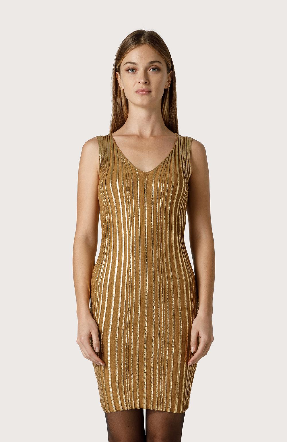 Seventy Abito in maglia laminata - Col. Giallo Offerta esclusiva