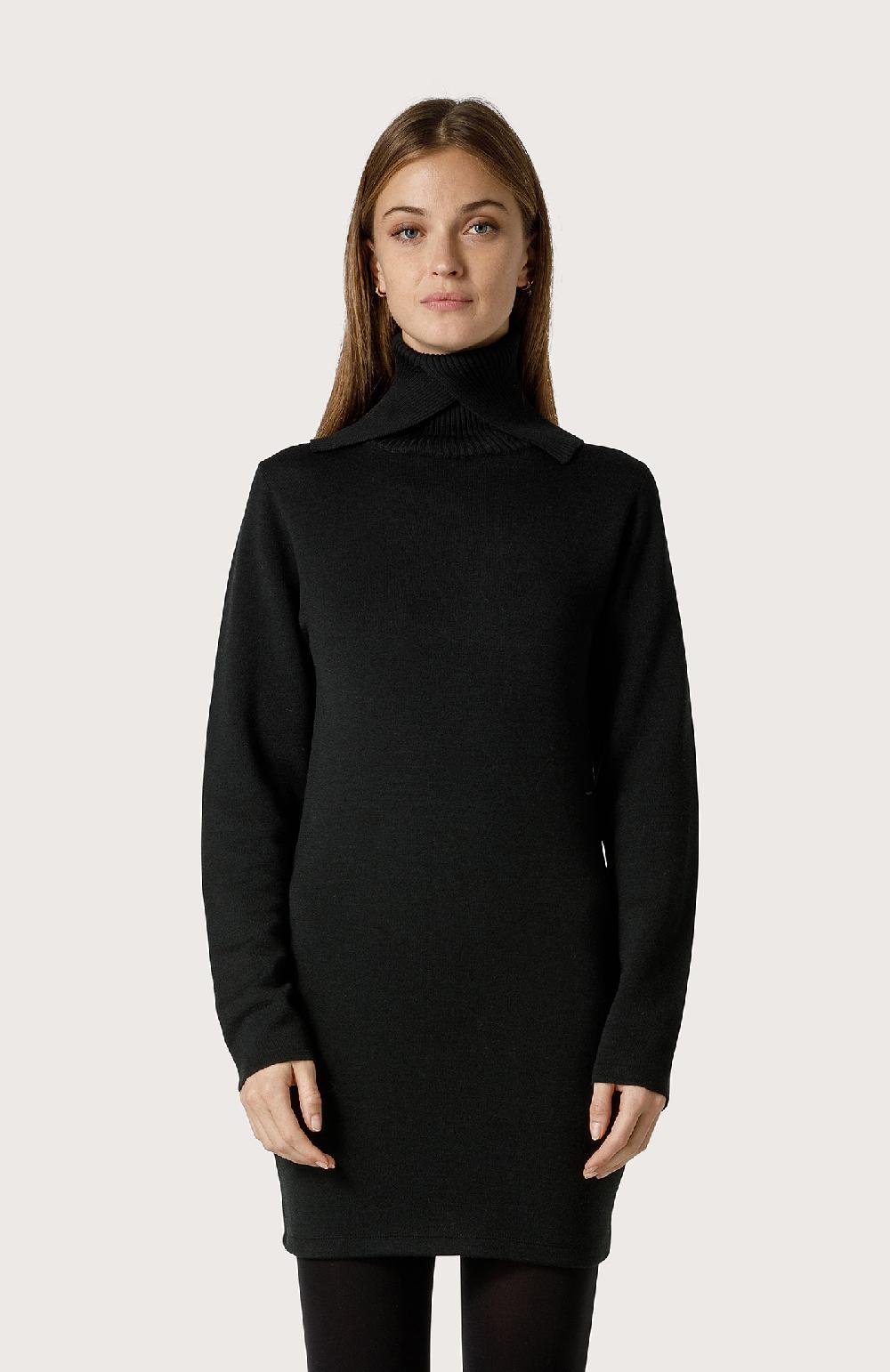 Seventy Abito tricot con collo incrociato - Col. Nero Offerta Anniversario