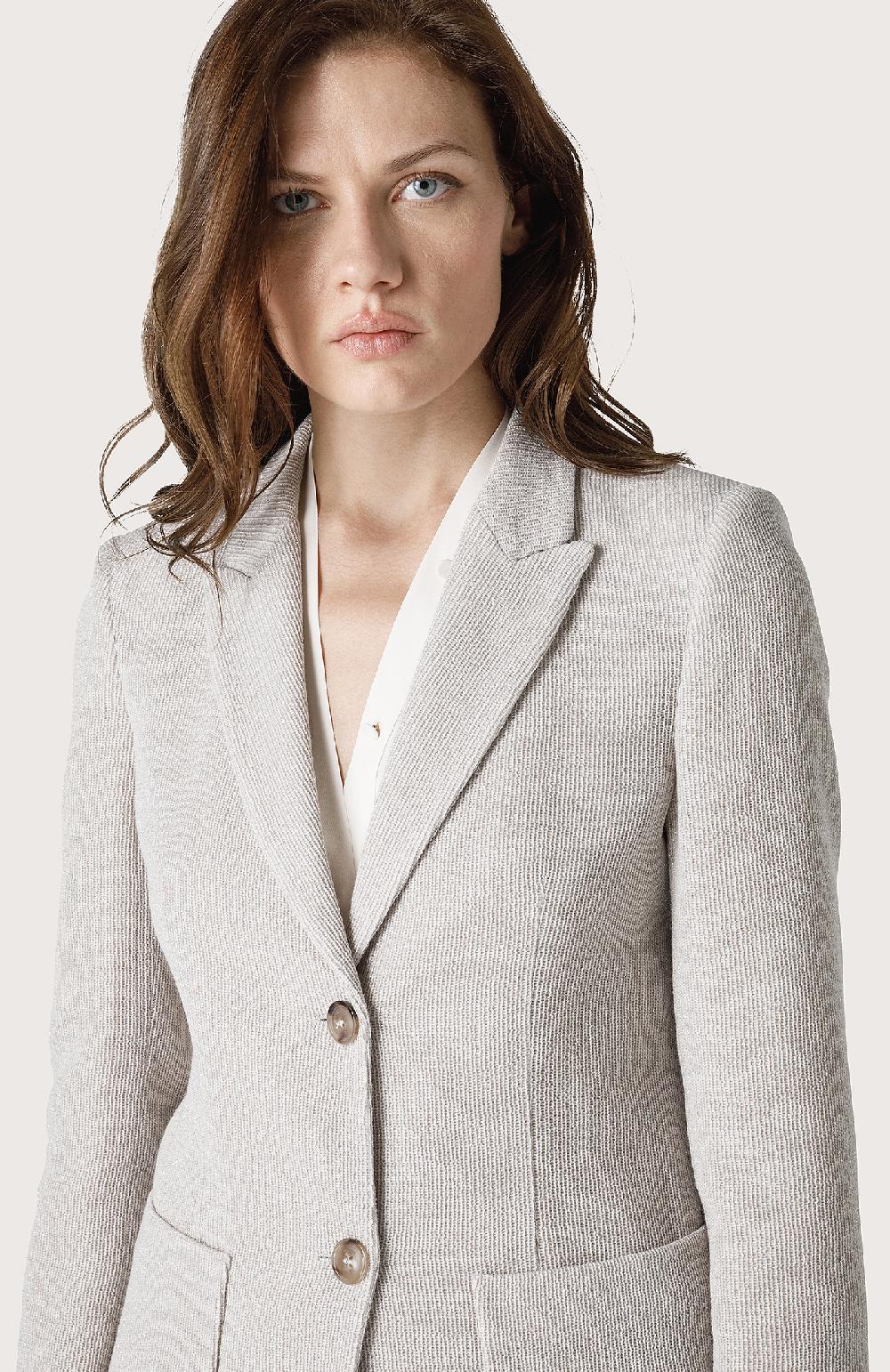 Seventy Giacca monopetto in filo lurex - Col. Grigio Offerta temporanea