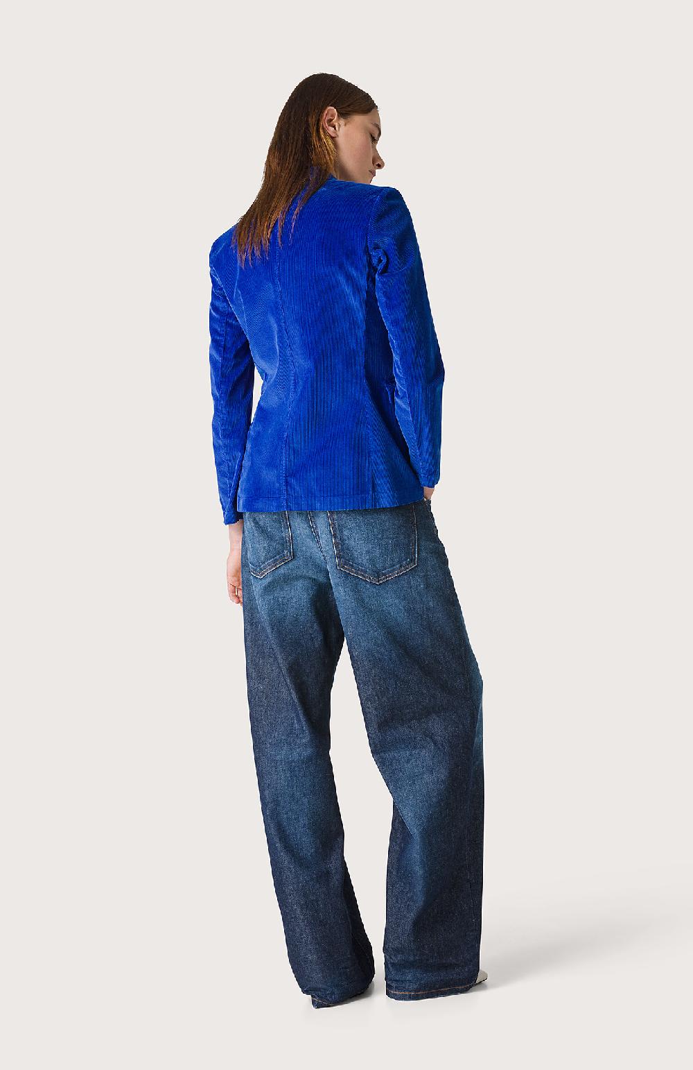 Seventy Giacca doppiopetto in velluto - Col. Blu Prezzo basso