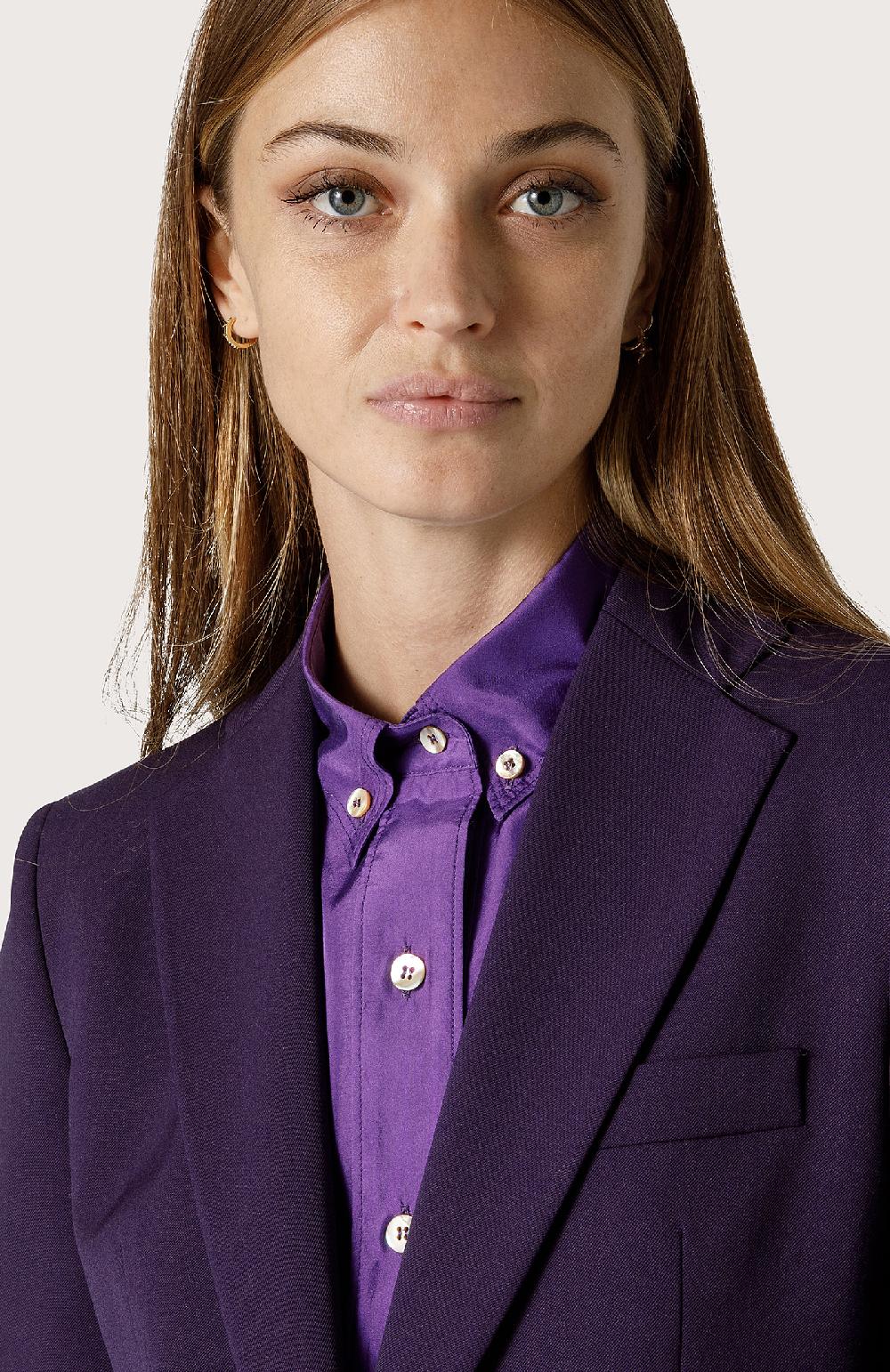 Seventy Blazer monopetto in lana stretch - Col. Viola Super Saving Price
