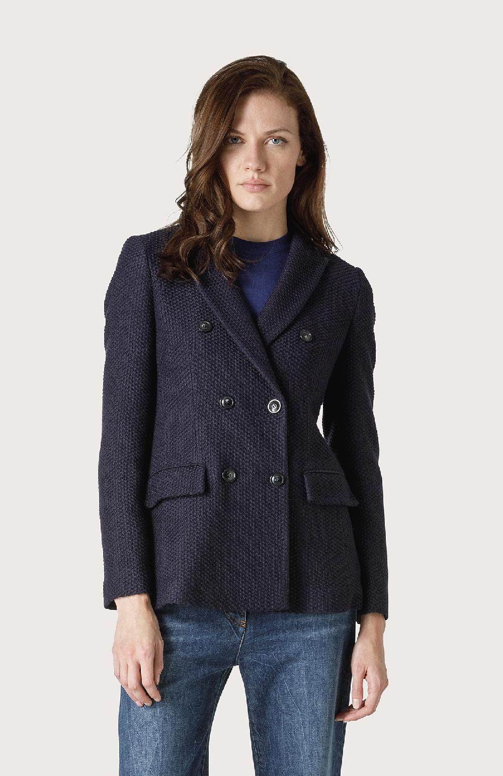 Seventy Giacca doppiopetto a maglia - Col. Blu Ritorno libero